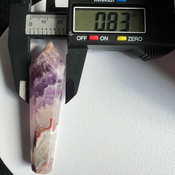Amethyst Crazy Lace Crystal Wand‎ (#7) - Picture 9 of 11